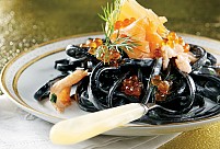 Tagliatelle with Cuttlefish Ink 450gr - Greek Product